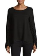 Vince Camuto Ruched-sleeve Top