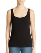 Lord & Taylor Petite Iconic Fit Slimming Scoopneck Tank