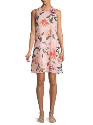 Calvin Klein Floral Sleeveless Shift Dress