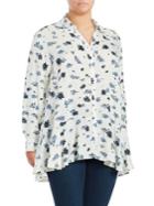 Chelsea & Theodore Peplum Floral Blouse