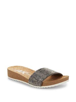 Anne Klein Textured Wedge Slides
