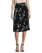 Vince Camuto Pleated Floral Skirt