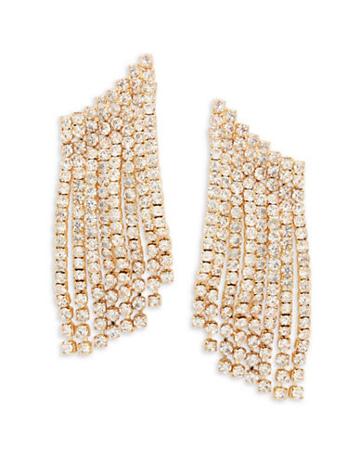 R.j. Graziano Pave Climber Earrings