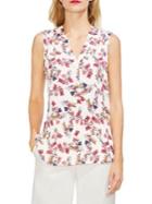 Vince Camuto Gilded Rose Floral High-low Blouse