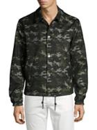 Michael Kors Textured Camouflage-print Jacket