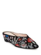 Avec Les Filles Bella Embroidered Wedge Mules