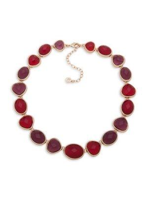 Anne Klein Stone Link Collar Necklace
