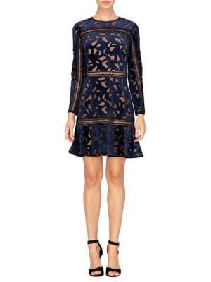 Adelyn Rae Skyler Velvet Sheath Dress