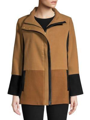 Rafaella Petites Petite Colorblock Coat