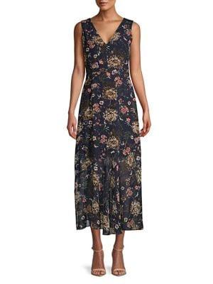 Sam Edelman Floral A-line Midi Dress