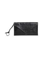 Allsaints Polly Embossed Leather Envelope Clutch