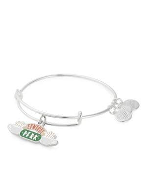 Alex And Ani Friends Central Perk Silvertone Charm Bangle Bracelet