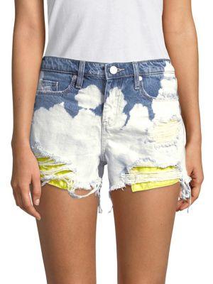 Blanknyc Distressed Cotton Shorts
