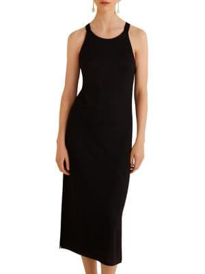 Mango Cruve Midi Sheath Dress