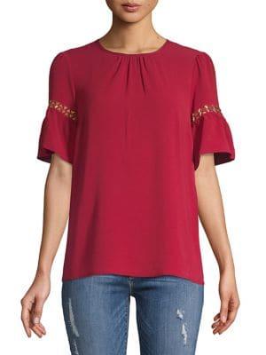 Michael Michael Kors Embellished Pyramid Top