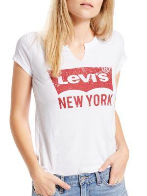 Levi's Premium Outlet Nyc White Short Sleeve Tee