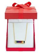 Effy Mosaic 14k Yellow Gold And Semi Precious Multi-stone Bar Necklace