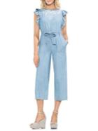 Vince Camuto Ruffle Embroidered Jumpsuit