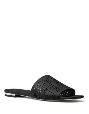 Michael Michael Kors Shelly Leather Slides