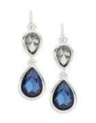 Kenneth Cole New York Twilight Crystal And Teardrop Drop Earrings