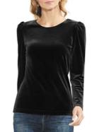 Vince Camuto Estate Jewels Puff Shoulder Velvet Top