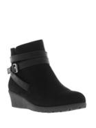 Kenneth Cole Simona Microsuede Wedge Ankle Boots