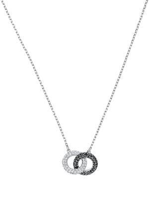 Swarovski Stone Rhodium-plated Pendant Necklace