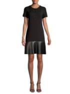 Karl Lagerfeld Paris Pleated Hem Dress