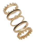 Bcbgeneration ??et Of Five Crystal Stacking Rings