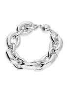 Gold And Honey Sterling Silver Oval Link Bracelet