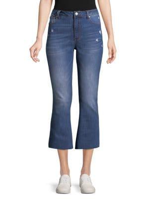 Design Lab Cropped Wide Leg Jeans