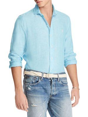 Polo Ralph Lauren Slim-fit Linen Button-down Shirt