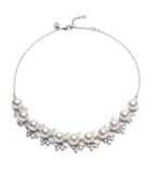 Carolee Pearl Premier 12mm Pearl And Crystal Pendant Necklace