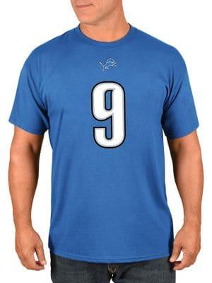 Majestic Matthew Stafford Detroit Lions Nfl Eligible Receiver Iii Cotton Tee