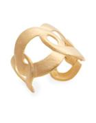 Kenneth Jay Lane Interlock Gold Cuff Bracelet