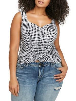 Addition Elle Michel Studio Plus Sweetheart Swing Tank Top
