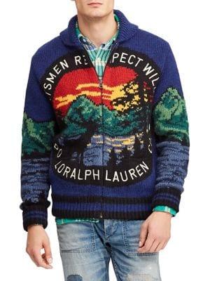 Polo Ralph Lauren Great Outdoors Intarsia Full Zip Cardigan