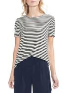 Vince Camuto Sapphire Bloom Chateau Striped Blouse