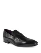 Ted Baker London Almond-toe Leather Loafers