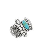 Lord & Taylor Sterling Silver Mosaic Pebble Ring