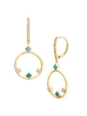 Lord & Taylor Lesa Michele Circle Dangle Drop Earrings