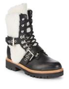 Sigerson Morrison Leather Shearling Mountain Boots