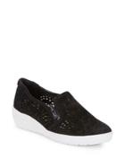 Anne Klein Yvette Suede Demi-wedge Sneakers