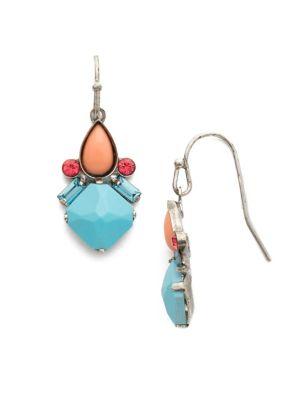 Sorrelli Vivid Horizons Cassia Swarovski Crystal Hook Earrings