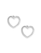 Tai Sterling Silver Open Heart Earrings
