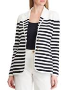 Lauren Ralph Lauren Petite Stripe Cotton Blend Blazer