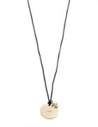 R.j. Graziano Charm And Disc Pendant Cord Necklace