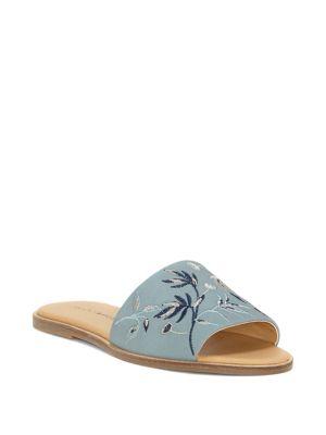 Lucky Brand Davin Leather Slides