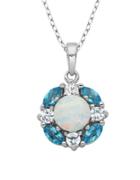 Lord & Taylor Opal Pendant Necklace