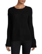 Design Lab Lord & Taylor Ribbed Bell Sleeve Sweater